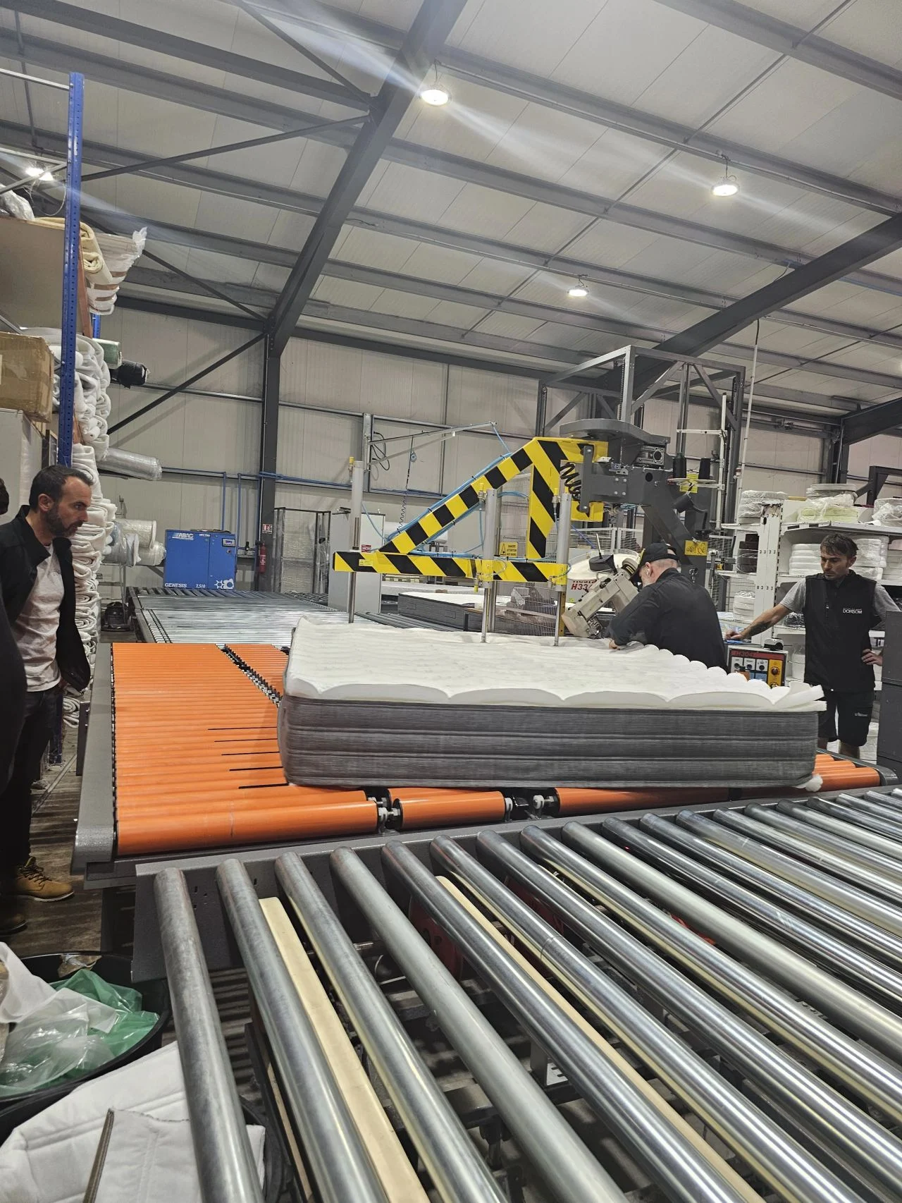 Visite de l'atelier de fabrication de matelas Di Notte